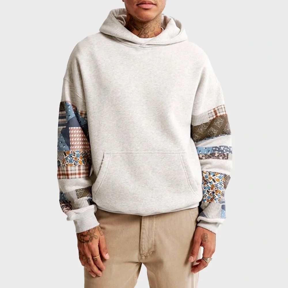 Abercrombie & Fitch Quilted Graphic Popover Hoodie